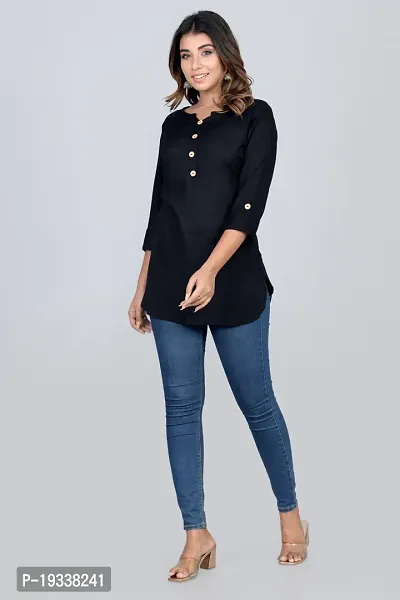 Women Beautiful Tops  Tunic Black-thumb3