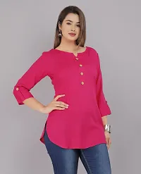 Women Attractive Top  Tunic Pink-thumb3