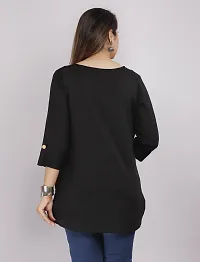 Women Attractive Top  Tunic Black-thumb1