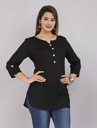 Women Attractive Top  Tunic Black-thumb3