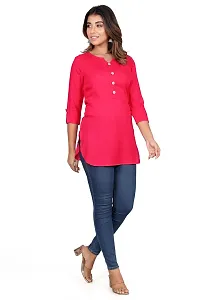 Classic Rayon Solid Short Kurtis for Women, Pack of 2-thumb4