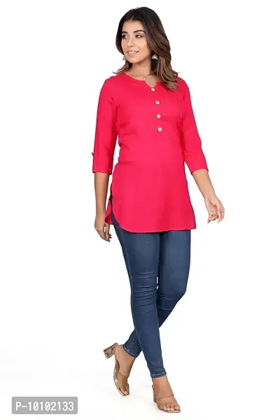 Classic Rayon Solid Short Kurtis for Women, Pack of 2-thumb5