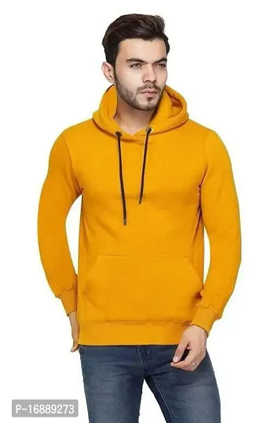 savsons Plain Color Hoodie: Simple, Yet Timeless and Stylish in Solid Colors Mustard-thumb2