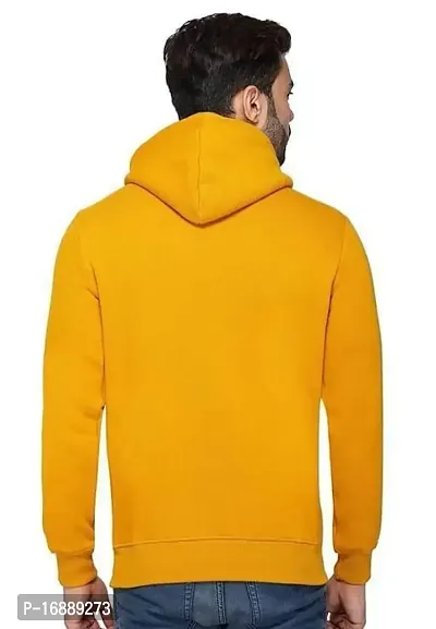 savsons Plain Color Hoodie: Simple, Yet Timeless and Stylish in Solid Colors Mustard-thumb3