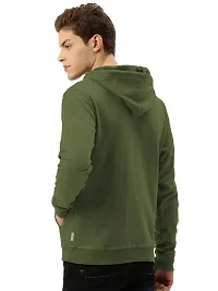 savsons Men's Plain Hoodie: Classic, Comfortable, Versatile, Perfect for Casual Wear Olive Green-thumb1