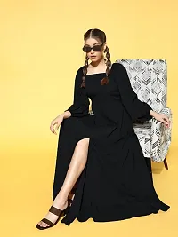 Classic Georgette  Maxi Length Western Wear For Women-thumb1