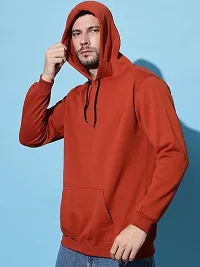 Classic Cotton Blend Solid Hoodie Sweatshirts for Men-thumb2