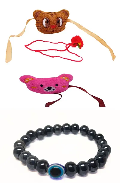 Combo of 3 Rakhi with Friendship Bracelet