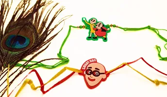 Motupatlu And Patlu Cartoon Rakhi For Kids Pack Of 2-thumb1