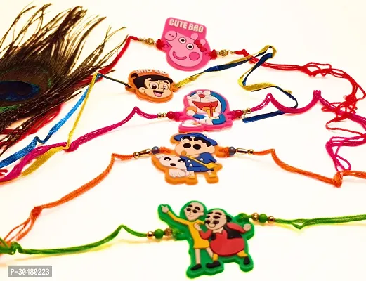 Dora, Sin chan, Pepa Pig, Motu Patlu, Bheem cartoon rakhi for Kids-thumb2