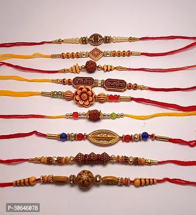 Desginer Rakhi Set For Brother Pack Of 9-thumb3