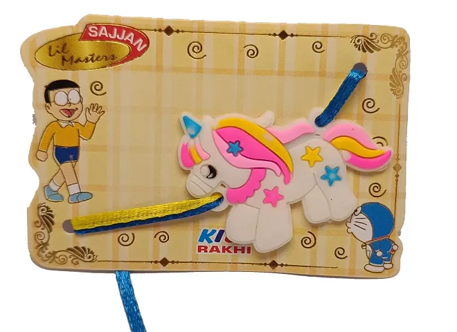 Unicorn Rubber rakhi for Kids