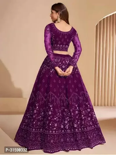 Stylish Net Embroidered Lehenga Choli for Women-thumb2