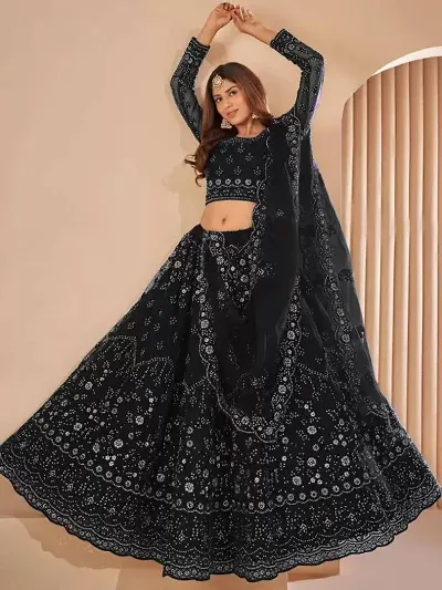 Attractive Net Lehenga For Women