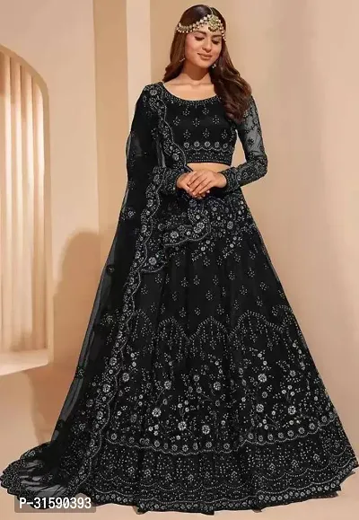 Stylish Net Embroidered Lehenga Choli for Women-thumb3