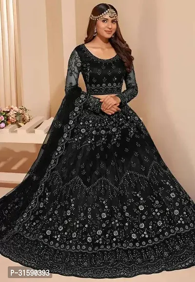 Stylish Net Embroidered Lehenga Choli for Women-thumb4