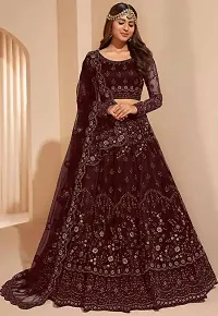 Stylish Net Embroidered Lehenga Choli for Women-thumb3