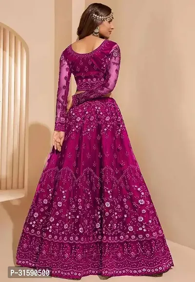 Stylish Net Embroidered Lehenga Choli for Women-thumb2