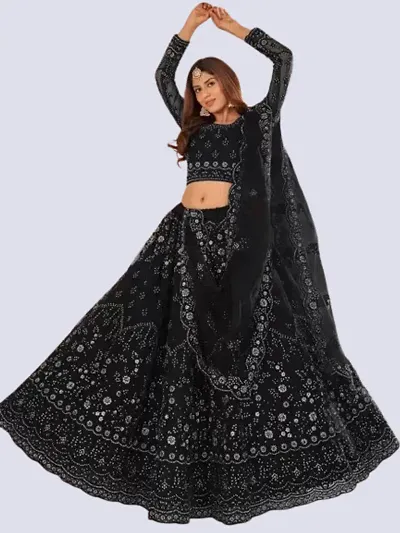 Attractive Net Lehenga For Women