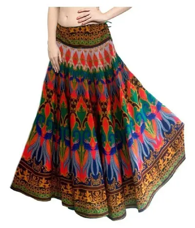 Halloween Special Premium Quality Art Silk Printed Skirt Collection