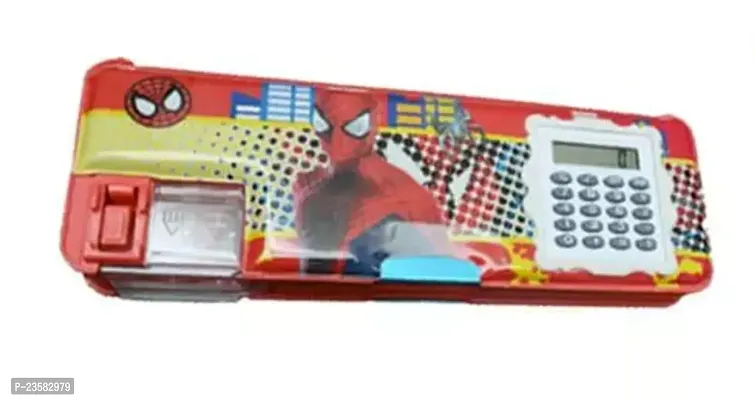 Geometry Box / Pencil Box With Multi Purpose Inbuilt Calculator And Pencil Sharpner