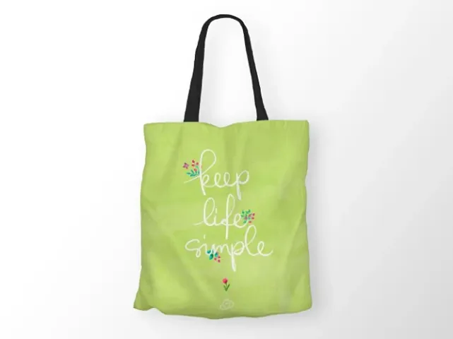 Trendy Printed Canvas Tote Bags For Women