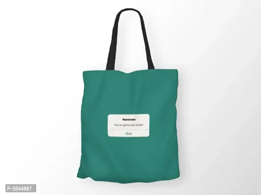 Reminder Printed Canvas Tote Bag-thumb0