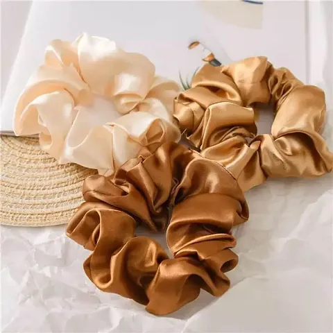 Hair Silk scrunchies set for 3