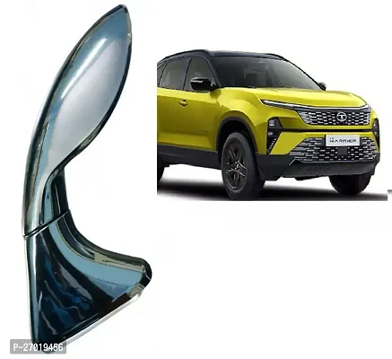 Premiium Quality Front Side Fender Angle View Sport Bonnet Blind Mirror For Tata Harrier All Model Black Color Left Side Only-thumb0