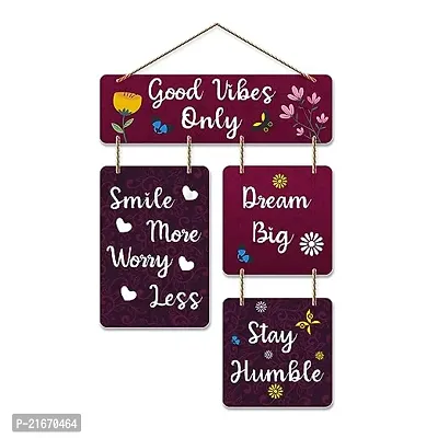 Classic Good Vibes Only Decorative Wall Art Mdf Wooden Hanger-thumb0