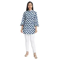 Ekara Women's Cotton Regular Short Kurti for Ladies/Printed Short Flared Kurti-thumb4