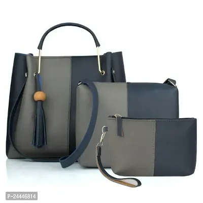 Premium Womens Stylish Designer Handbag Combo With 3 Different Sizes