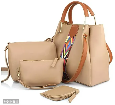 Premium Womens Stylish Designer Handbag Combo With 4 Different Sizes