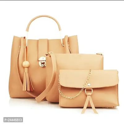 Premium Womens Stylish Designer Handbag Combo With 3 Different Sizes