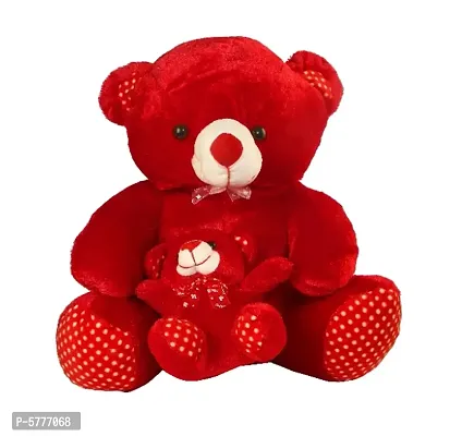 Mother and Son Teddy Red-thumb0
