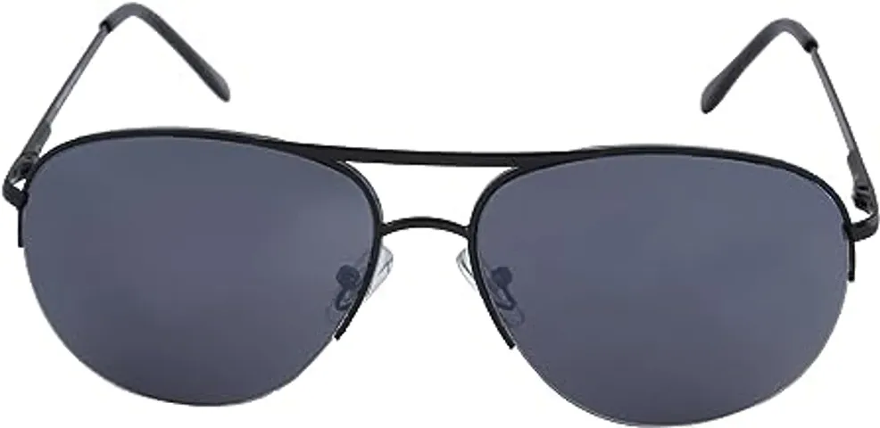 Coastal Shades Aviator Black Sunglasses (Medium)