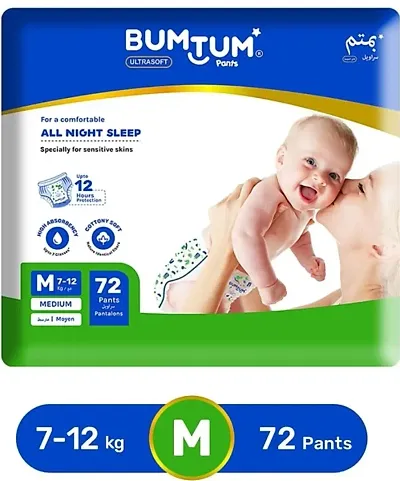 Bumtum Baby Pull-Up Diaper Pants - M  (72 Pieces)
