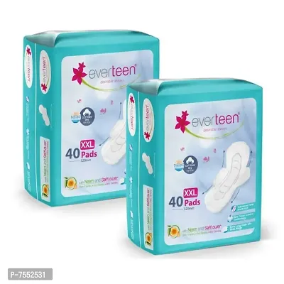 Everteen XXL Sanitary Napkin Pads with Cott Sanitary Pad (Pack of 80)-thumb0