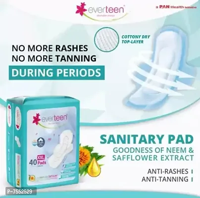 Everteen XXL Sanitary Napkin Pads with Cott Sanitary Pad (Pack of 40)-thumb2