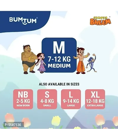 Bumtum Chhota Bheem Premium Baby Pull-Up Diaper Pants Small 4-8Kgs 78 Pcs-thumb3