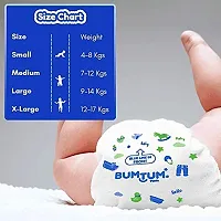 Bumtum Baby Diaper Pants, Small Size, Double Layer Leakage Protection Infused With Aloe Vera, Cottony Soft High Absorb Technology (Pack of 1, 74 Pcs. per pack)-thumb3
