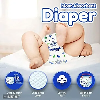 Buy Bumtum Baby Diaper Pants, Medium Size, 72 Count, Double Layer Leakage  Protection Infused With Aloe Vera, Cottony Soft High Absorb Technology  (Pack of 1) Online at Low Prices in India 