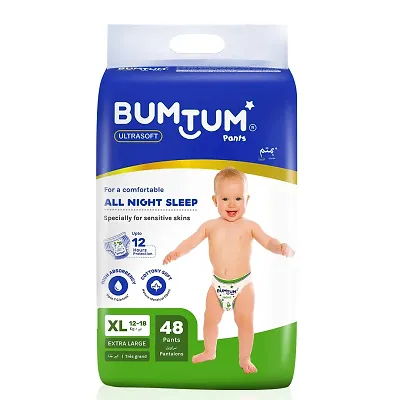 Buy Bumtum Baby Diaper Pants XL Size 48 Count Double Layer Leakage  Protection Infused With Aloe Vera Cottony Soft High Absorb Technology  Pack of 1  Lowest price in India GlowRoad