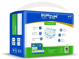 Bumtum Baby Diaper Pants, Medium Size, 72 Count, Double Layer Leakage Protection Infused With Aloe Vera, Cottony Soft High Absorb Technology (Pack of 1)-thumb3