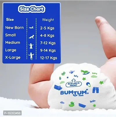 Buy Bumtum Baby Diaper Pants, Large Size, 62 Count, Double Layer