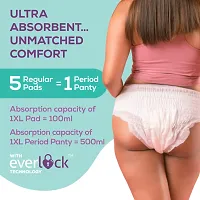 EverEve Ultra Absorbent Disposable Period Panties,M-L,2X10's Pack,0% Leaks,Sanitary Protection For WomenGirls,Maternity Delivery Pad,360deg;Protection,PostpartumOvernight Use,Heavy Flow Pack Of 20-thumb3