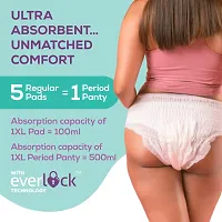 EverEve Ultra Absorbent Disposable Period Panties, L-XL 2's Pack, 0% Leaks, Sanitary protection for women  Girls, Maternity Delivery Pads, 360deg; Protection, Postpartum  Overnight use, Heavy Flow-thumb2