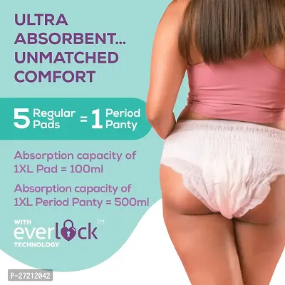 EverEve Ultra Absorbent Disposable Period Panties, L-XL, 5's Pack, 0% Leaks, Sanitary protection for women  Girls, Maternity Delivery Pads, 360deg; Protection, Postpartum  Overnight use, Heavy Flow-thumb2