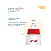 LuvLap Anti-Colic Wide Neck Natura Flo Baby Feeding Bottle, 250ml, New Born/Infants/Toddler Upto 3 Years, BPA Free-thumb1