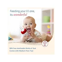 LuvLap Anti-Colic Wide Neck Natura Flo Baby Feeding Bottle, 250ml, New Born/Infants/Toddler Upto 3 Years, BPA Free-thumb3